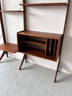 Modulares skandinavisches Bücherregal von John Texmon, 1950er