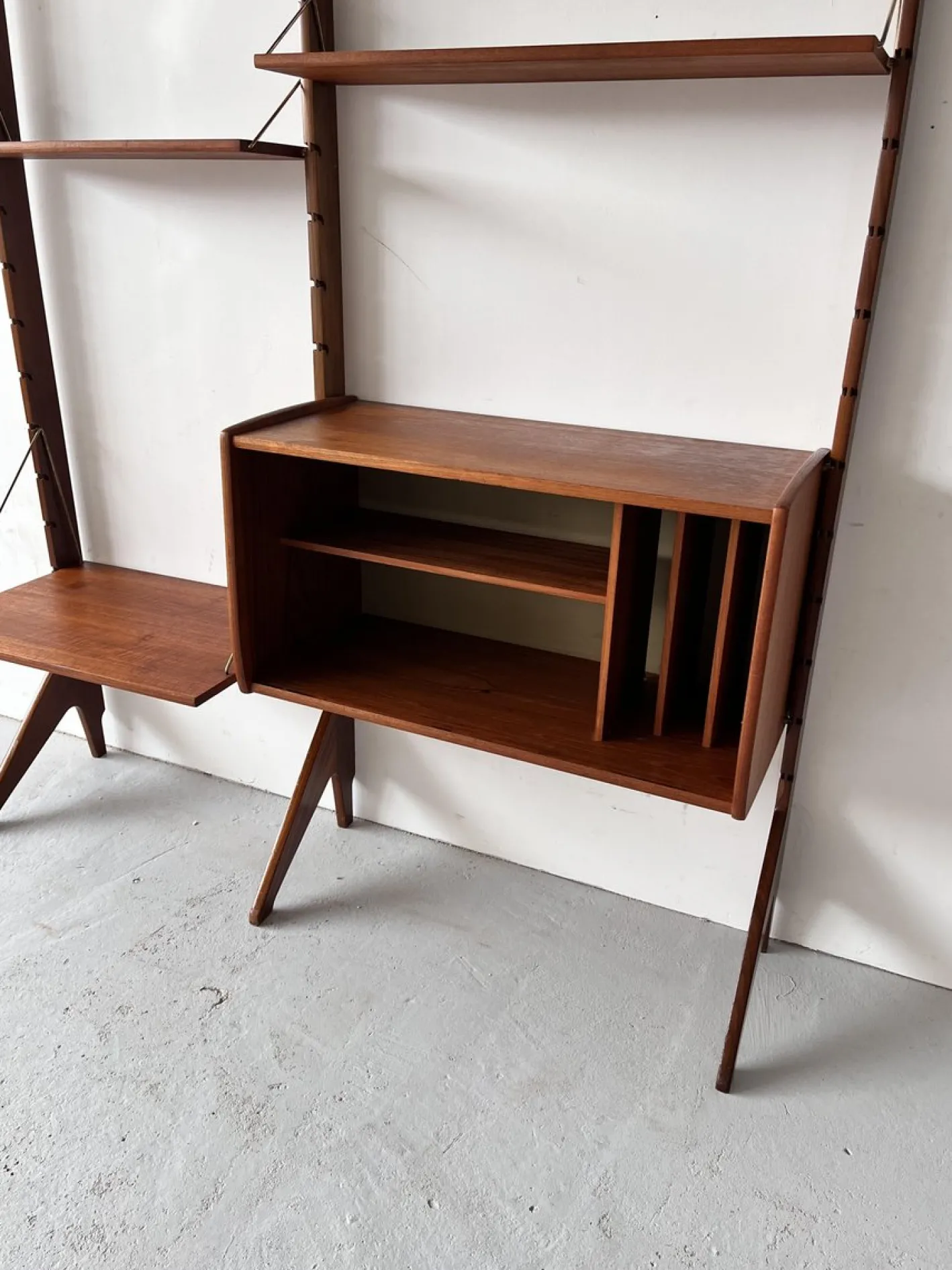 Modulares skandinavisches Bücherregal von John Texmon, 1950er