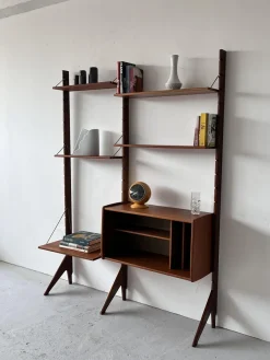 Modulares skandinavisches Bücherregal von John Texmon, 1950er