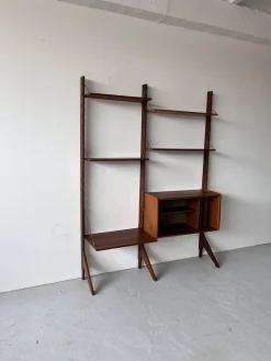 Modulares skandinavisches Bücherregal von John Texmon, 1950er