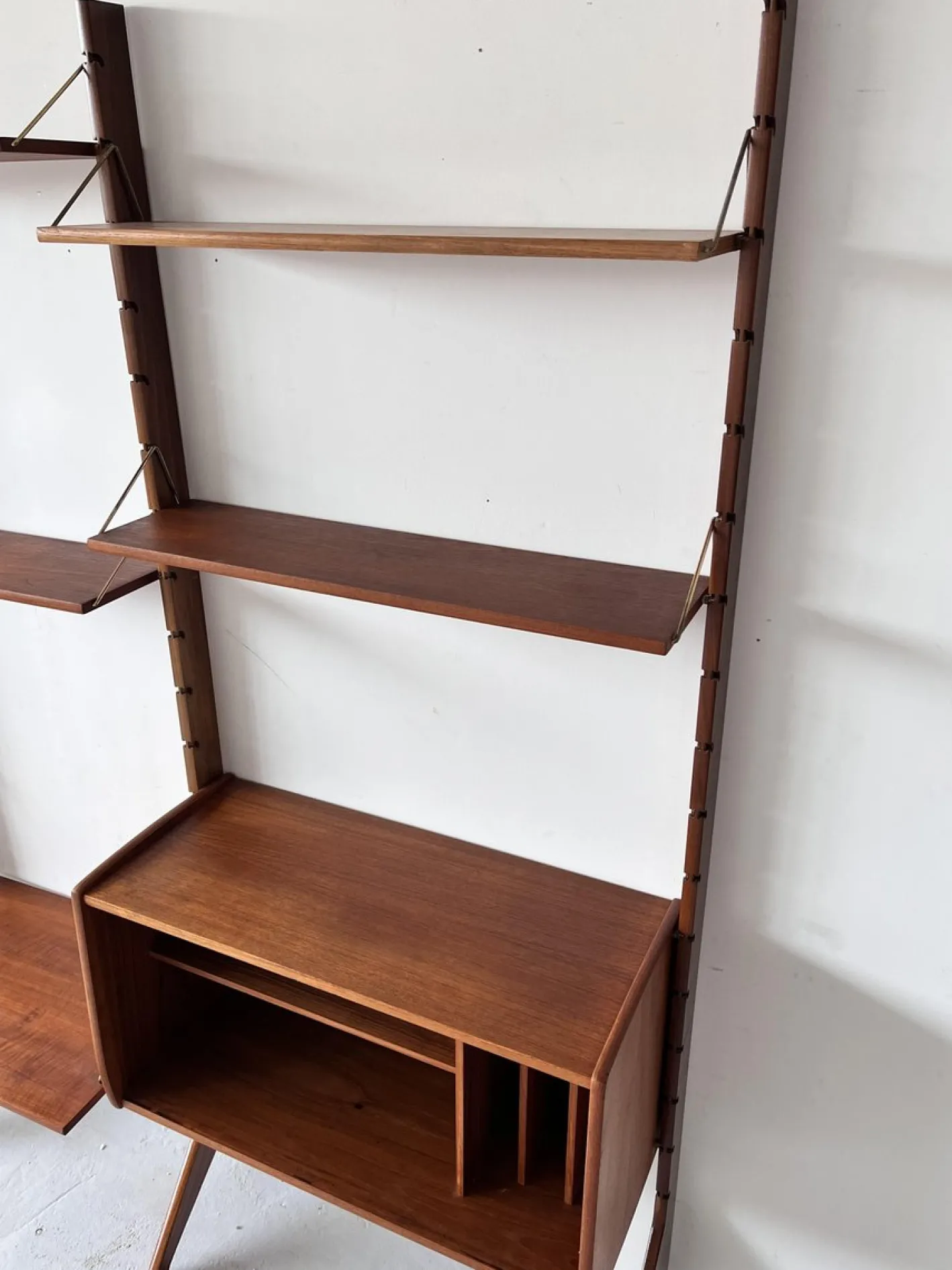 Modulares skandinavisches Bücherregal von John Texmon, 1950er