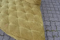 Modulares Sofa aus Olivgrünem Samtstoff von Laauser, 1970er, 7 Set