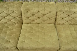 Modulares Sofa aus Olivgrünem Samtstoff von Laauser, 1970er, 7 Set