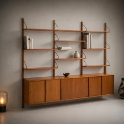 Modulares Wandregal von Poul Cadovius für Cado, 1960er
