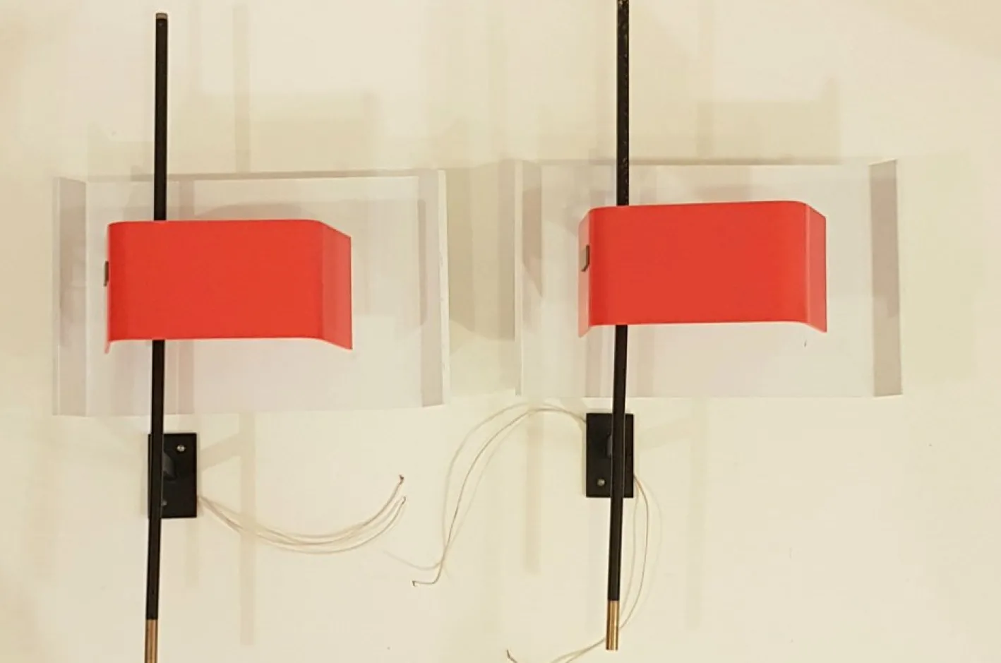Mod. 2020 Wandlampen von Bruno Gatta für Stilnovo, 1955, 2er Set