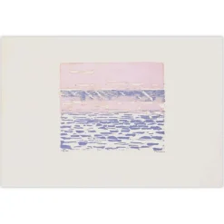 Monique Pehem (Breton-Prouté), Calme Plat, 1974, Linolschnitt