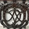 Monogrammed Carved Oak Architectural Element, 18th Century
