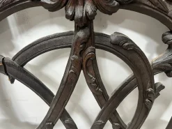 Monogrammed Carved Oak Architectural Element, 18th Century