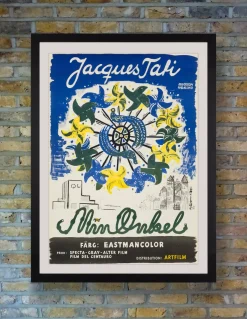 Mon Oncle Original Vintage Filmposter von Olle Olsson Hagalund, Schwedisch, 1959