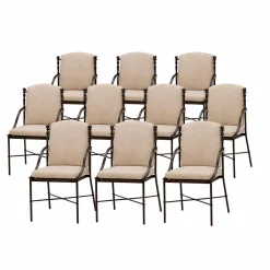 Montecito Outdoor Esszimmerstühle mit Bronze-Finish von Michael Taylor, 11 . Set