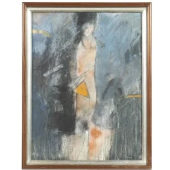 Mário Bismarck, Komposition, 20. Jh., Pastell auf Papier