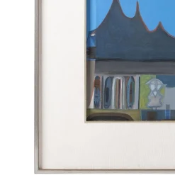 Mário Cesariny, Komposition mit Vogel, 20. Jh., Acryl auf Papier