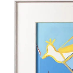 Mário Cesariny, Komposition mit Vogel, 20. Jh., Acryl auf Papier