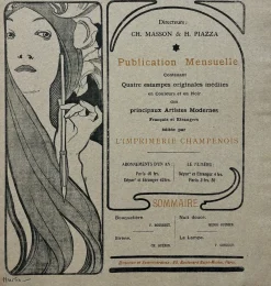 Mucha, Cover für l'Estampe Moderne, 1899, Lithographie