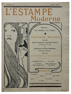Mucha, Cover für l'Estampe Moderne, 1899, Lithographie