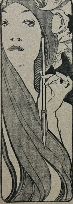 Mucha, Cover für l'Estampe Moderne, 1899, Lithographie