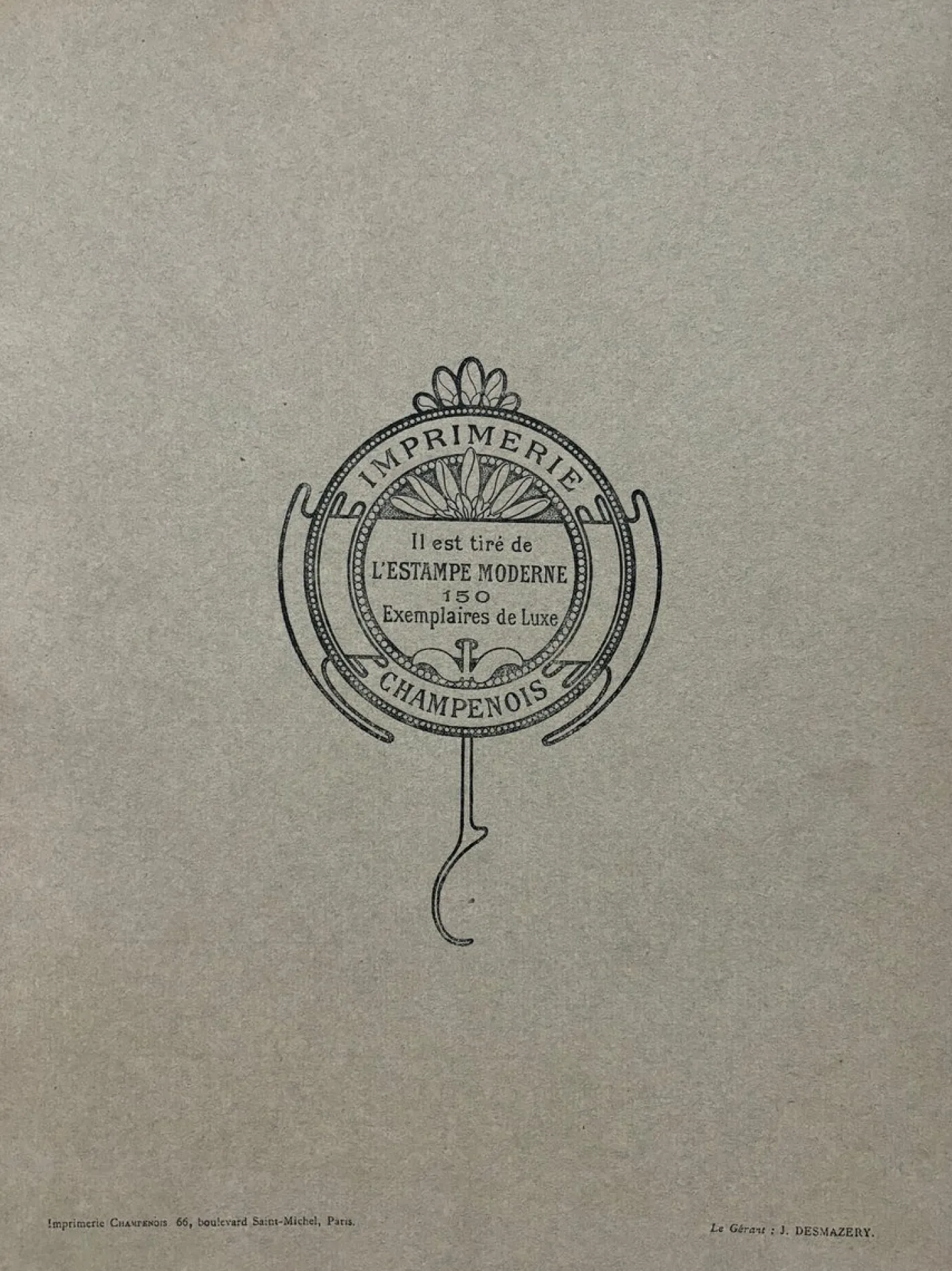 Mucha, Cover für l'Estampe Moderne, 1899, Lithographie