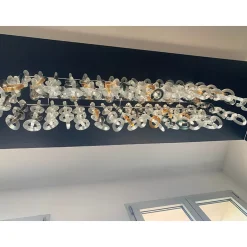 Multicolor Chains Murano Glas Einbauleuchte von Simoeng