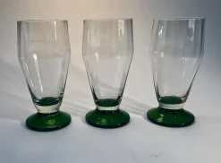 Mundgeblasene Biergläser, Ehemalige Tschechoslowakei, 1920er, 6er Set