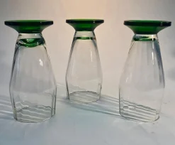 Mundgeblasene Biergläser, Ehemalige Tschechoslowakei, 1920er, 6er Set