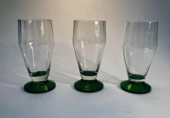Mundgeblasene Biergläser, Ehemalige Tschechoslowakei, 1920er, 6er Set