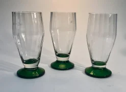 Mundgeblasene Biergläser, Ehemalige Tschechoslowakei, 1920er, 6er Set