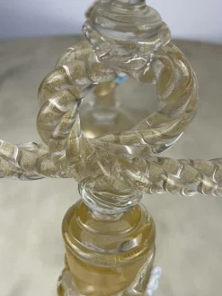 Murano Glas Kandelaber im Stil von Barovier & Toso, Italien, 1960er, 2er Set