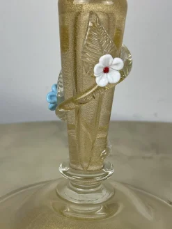 Murano Glas Kandelaber im Stil von Barovier & Toso, Italien, 1960er, 2er Set