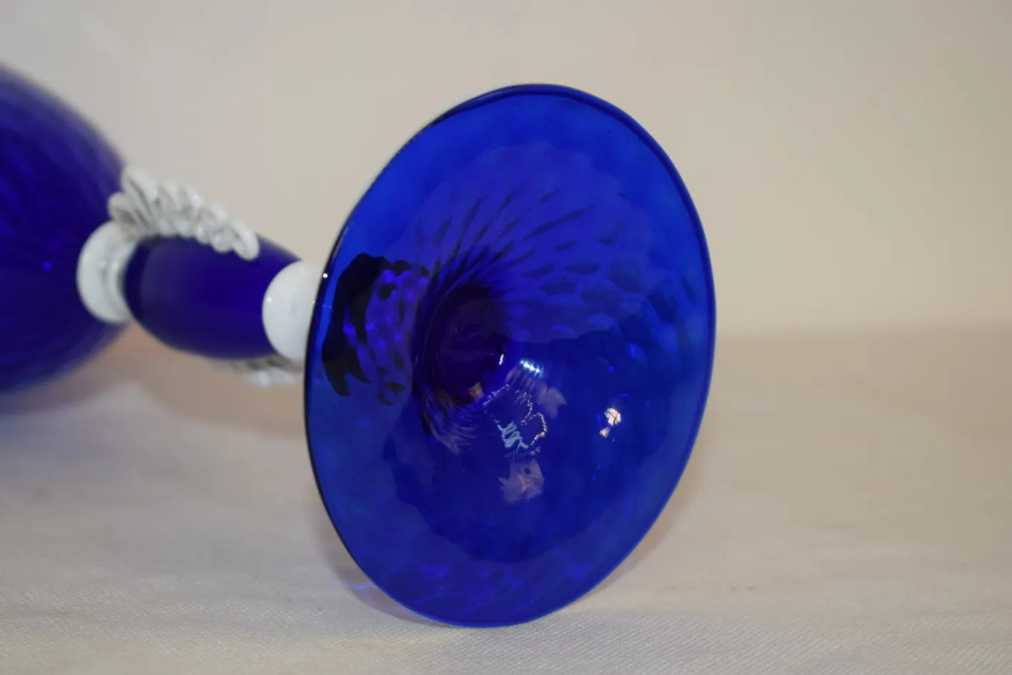 Murano Glas Kelch, Italien, 1930er