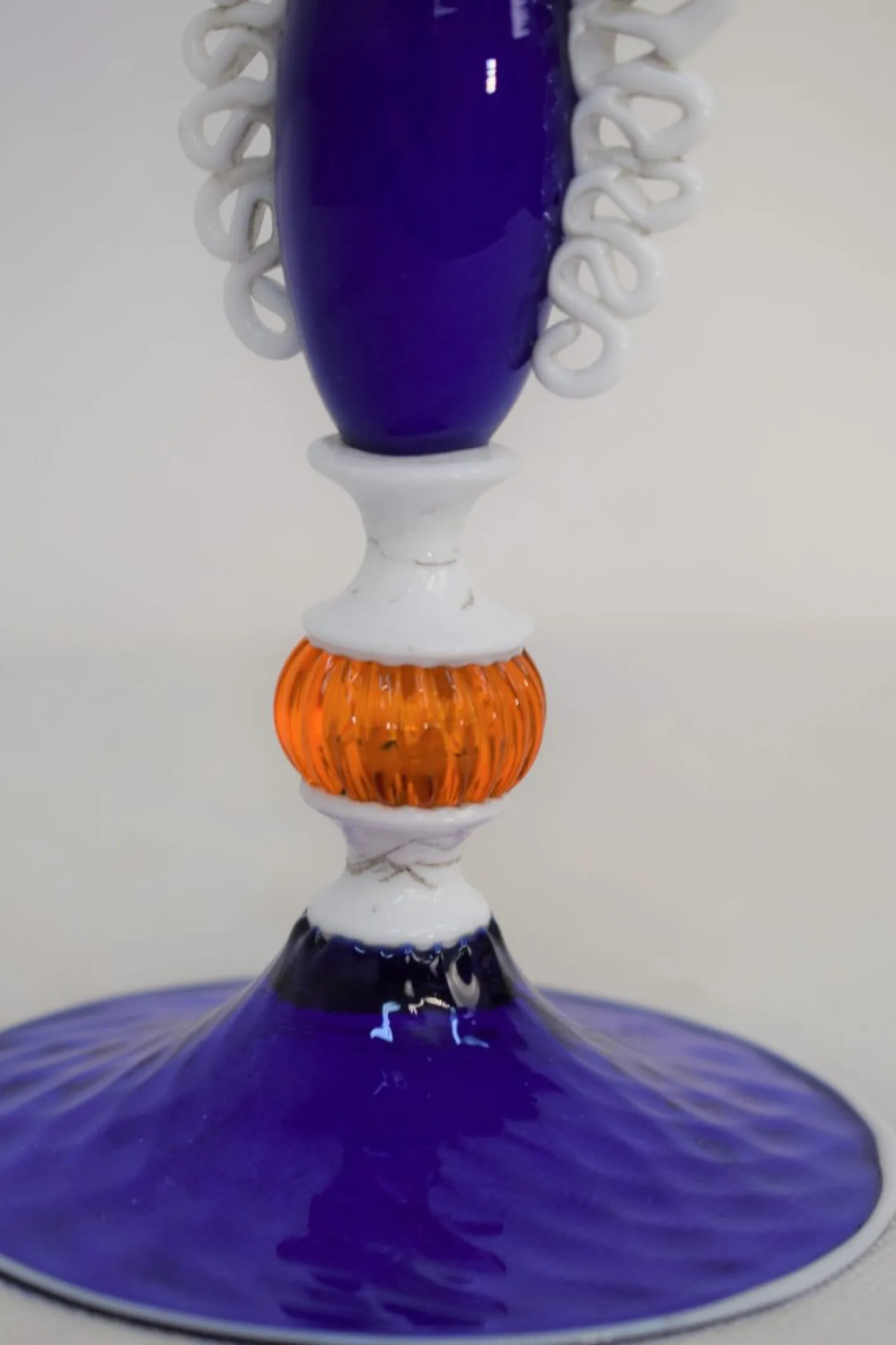 Murano Glas Kelch, Italien, 1930er