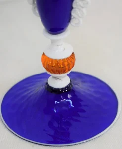Murano Glas Kelch, Italien, 1930er