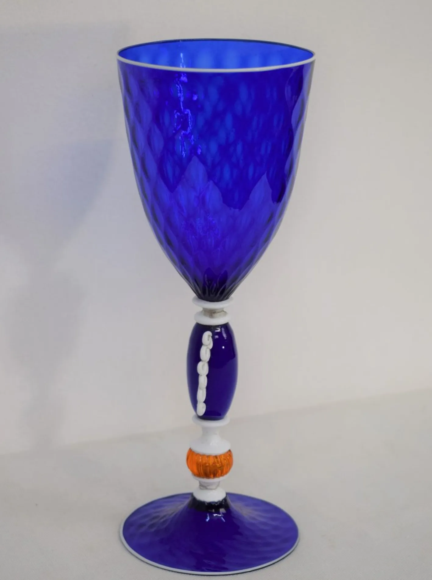 Murano Glas Kelch, Italien, 1930er