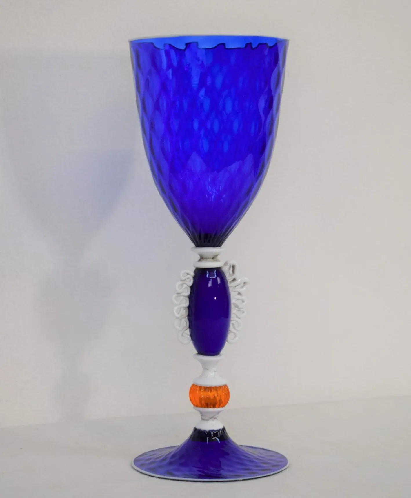 Murano Glas Kelch, Italien, 1930er