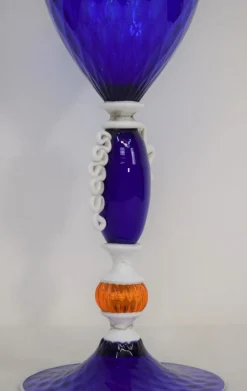 Murano Glas Kelch, Italien, 1930er
