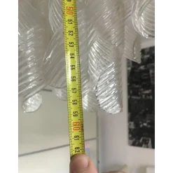 Murano Glas Kronleuchter Virgola im Stil von Venini, Italien