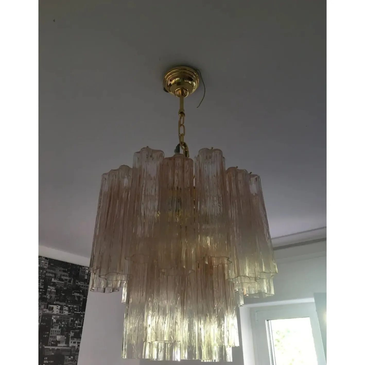 Murano Glas Trunks Kronleuchter im Venini Stil von Simoeng