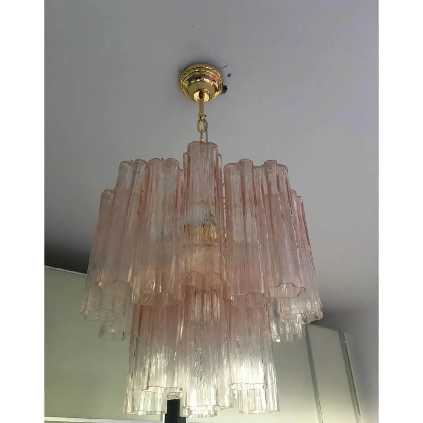 Murano Glas Trunks Kronleuchter im Venini Stil von Simoeng