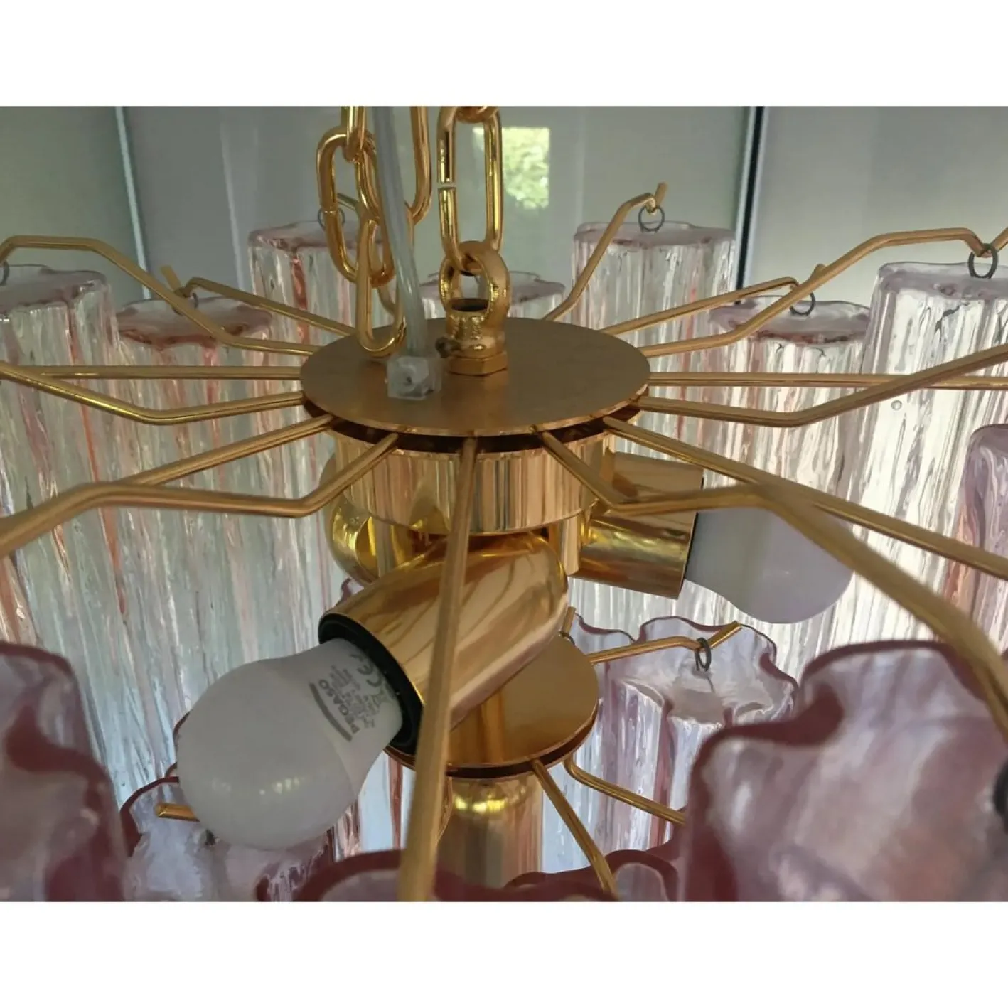 Murano Glas Trunks Kronleuchter im Venini Stil von Simoeng