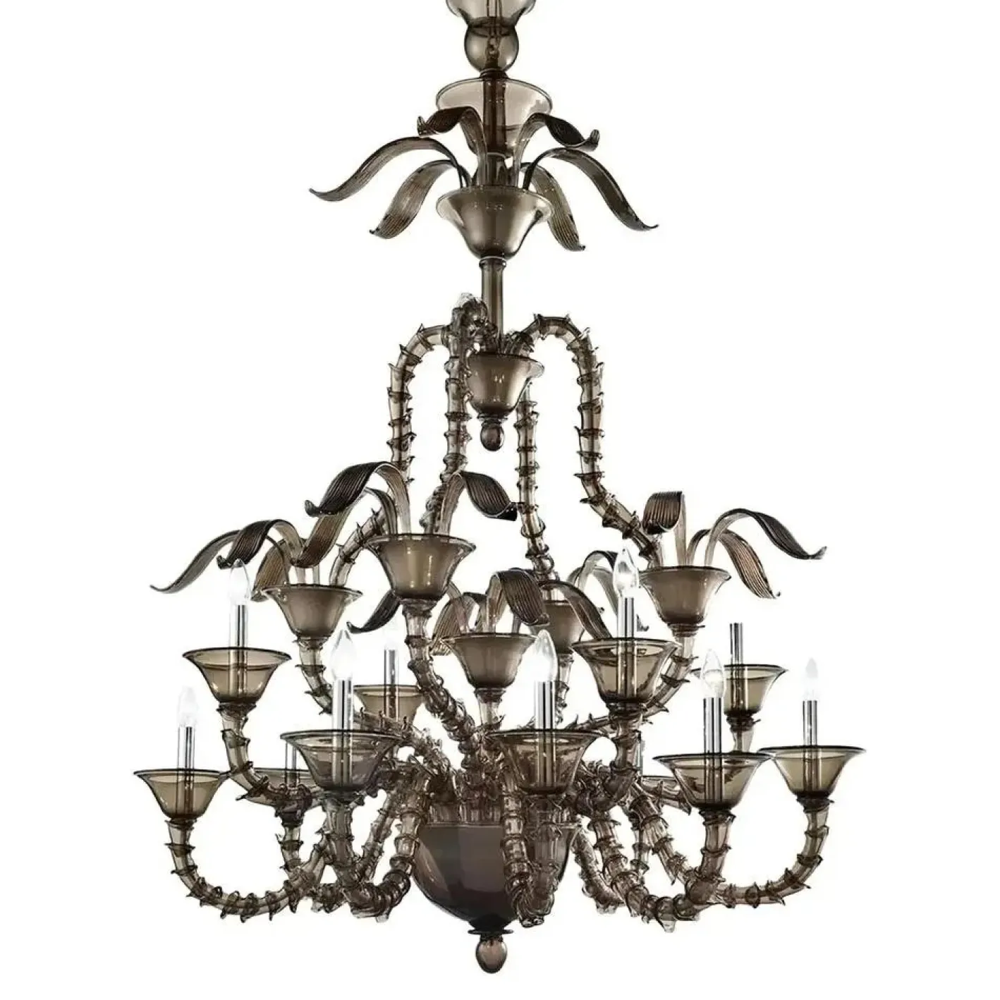 Murano Rauchglas Kronleuchter von Simoeng