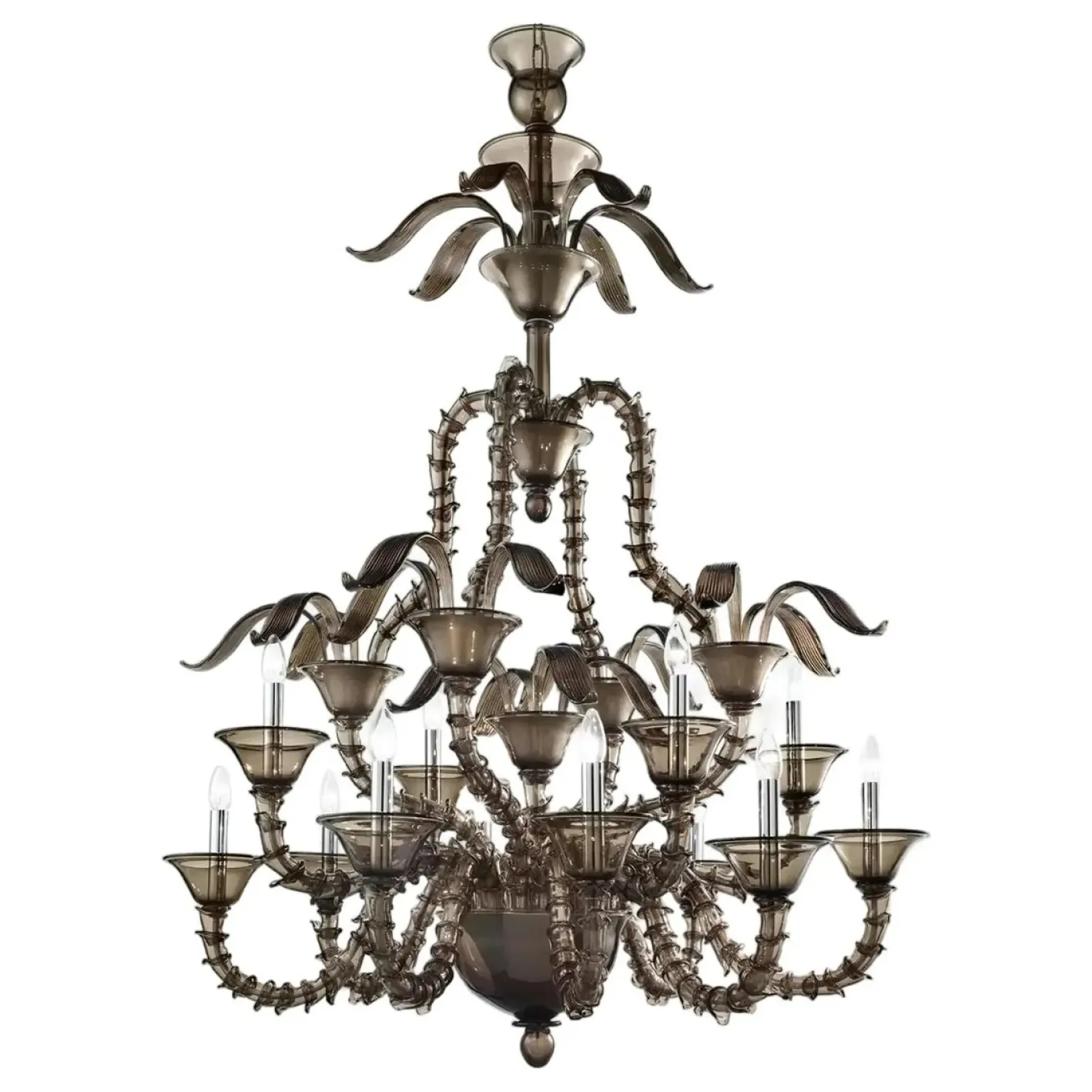 Murano Rauchglas Kronleuchter von Simoeng