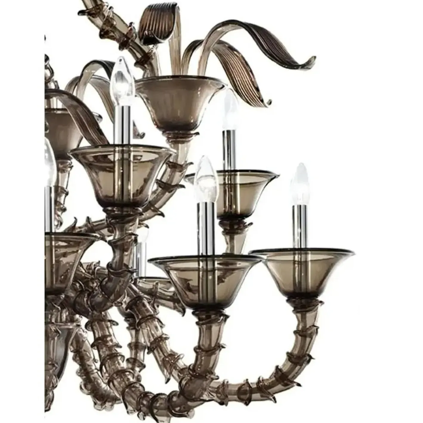 Murano Rauchglas Kronleuchter von Simoeng