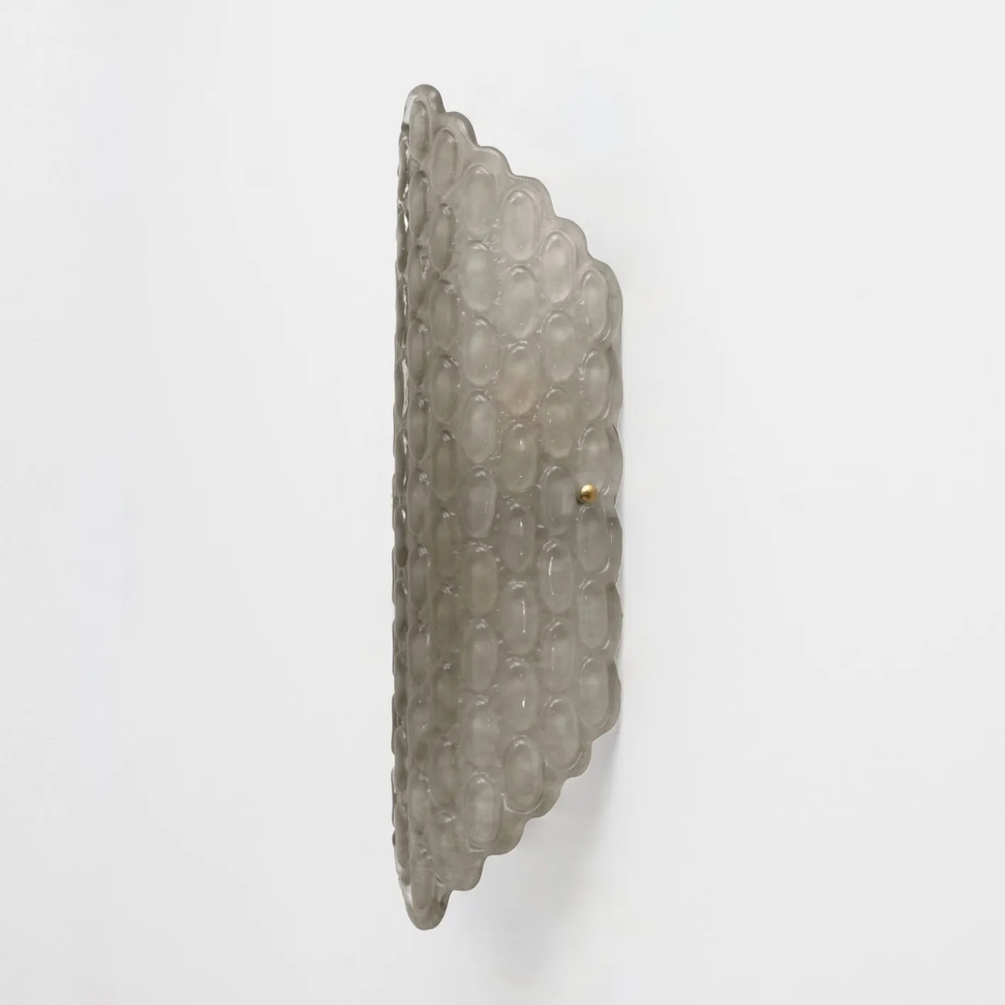 Murano Rauchglas Wandleuchten mit Texturiertem Relief, 2000, 2er Set