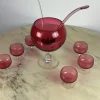 Murano Sangria Glas Set, Italien, 1940er, 9 . Set