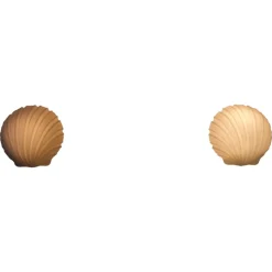 Muschelförmige Wandlampen aus Opalglas von Glashütte Limburg, 1960er, 2er Set