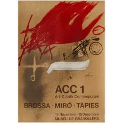 Museu de Granollers Poster von Antoni Tapies, 1977