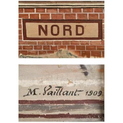 M. Vaillant, Gare du Nord, 1909, Öl auf Holz