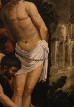 Nach Astolfo Petrazzi, Akt des Heiligen Sebastian, 1630er, Ölgemälde auf Leinwand, gerahmt