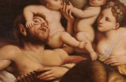 Nachfolger von Pietro Liberi, Faun Nymphe Putti Free, 1700, Öl auf Leinwand