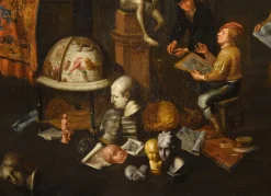 Nach Gerard Thomas, The Artist's Studio, 1700, Öl auf Leinwand