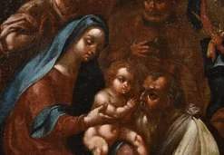 Nach Giovanni Stradano, Anbetung der Heiligen Drei Könige, 1600, Öl auf Leinwand, Gerahmt